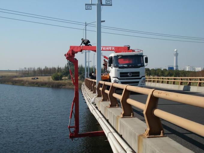 Urządzenia do kontroli mostu typu łyżki 6x4 Type 16M DongFeng, platforma składana